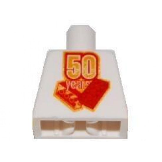 Torso Lego 50 Year Anniversary Logo Pattern