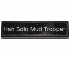 Tile 1 x 4 with 'Han Solo Mud Trooper' Pattern (Sticker) - Set 40300