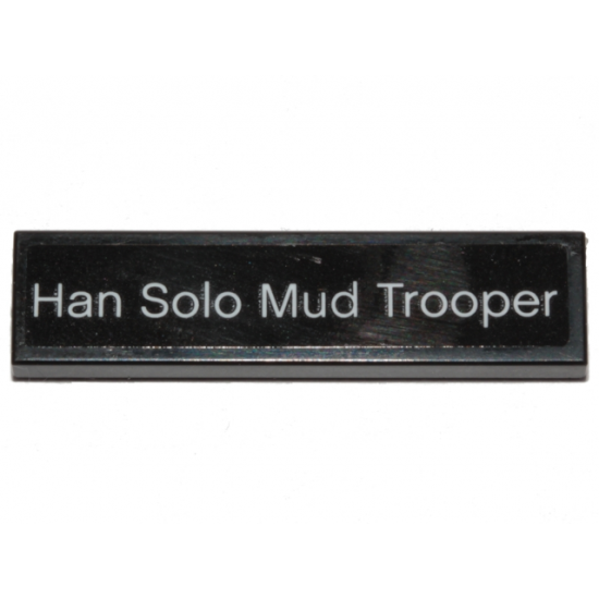 Tile 1 x 4 with 'Han Solo Mud Trooper' Pattern (Sticker) - Set 40300