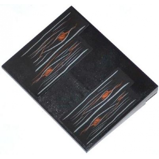 Slope 10 6 x 8 with 4 Wooden Boards Pattern (Stickers) - Set 79109