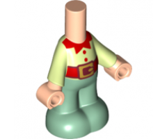 Micro Doll, Body Part Lower with Yellowish Green Shirt and Sand Green Pants Pattern (Elf)