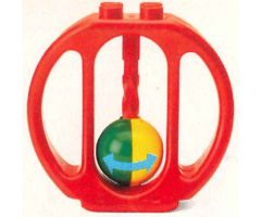 Duplo Rattle Oval with Yellow/Green Wheel