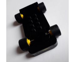 Vehicle, Base Fast Food Racer 4 x 10 with Yellow Wheels and Black Tires