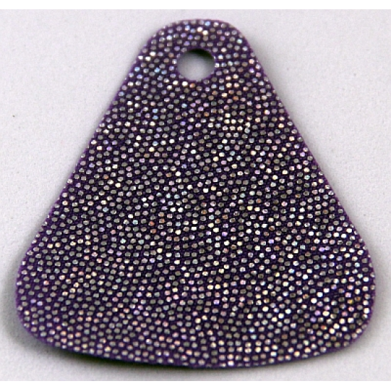 Mini Doll, Cape Cloth, Friends, Tapered with Small Top Hole with Silver Iridescent Dots Pattern - Traditional Starched Fabric