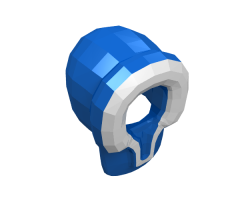 Minifigure, Headgear Hood Fur-lined with White Fur Pattern