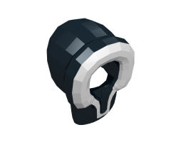 Minifigure, Headgear Hood Fur-lined with White Fur Pattern