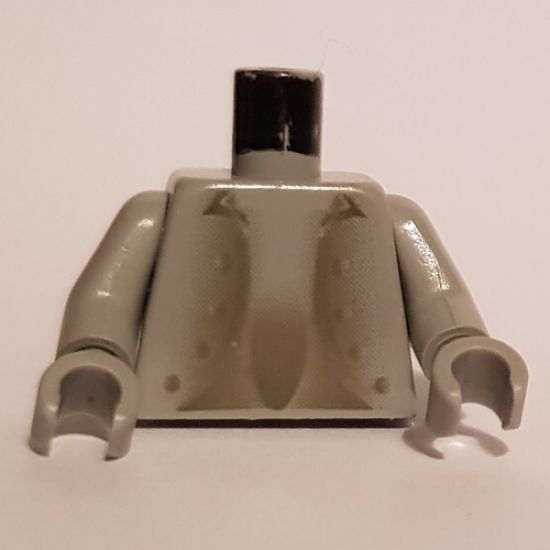 Torso Harry Potter Peeves Pattern / Light Gray Arms / Light Gray Hands