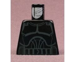 Torso SW Armor Clone Trooper Light Gray Outline Pattern