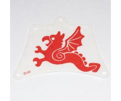 Cloth Sail 12 x 10 with Red Flying Dragon Pattern
