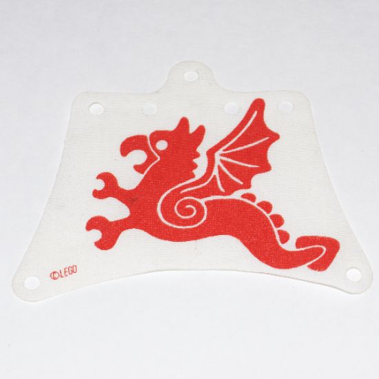 Cloth Sail 12 x 10 with Red Flying Dragon Pattern