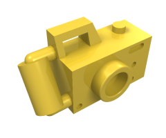 Minifigure, Utensil Camera Handheld Style with Compact Bar Handle
