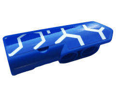 Technic, Panel Fairing #21 Very Small Smooth, Side B with Silver and Blue Race Pattern (Sticker) - Set 42123
