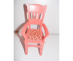 Scala Chair - Highback Dining with Flowers on Light Pink Background Pattern (Sticker) - Set 3270