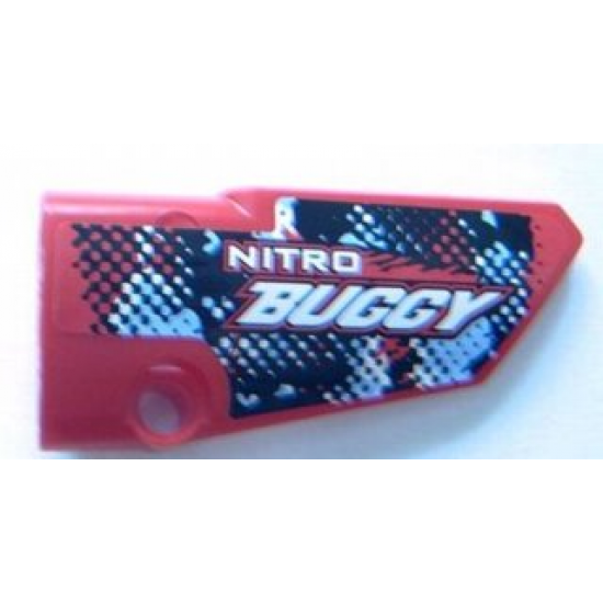 Technic, Panel Fairing # 4 Small Smooth Long, Side B with 'NITRO BUGGY' Pattern (Sticker) - Set 8048