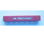 Technic, Liftarm 1 x 7 Thick with LEGO TECHNIC Logo Pattern (Sticker) - Set 8048