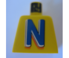 Torso Nesquik Bunny Large 'N' Pattern