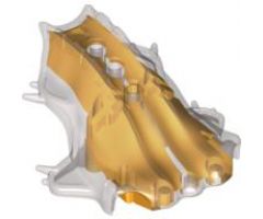 Bionicle Head, Barraki Carapar, Marbled Black Pattern