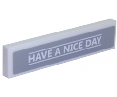 Tile 1 x 4 with 'HAVE A NICE DAY' Pattern (Sticker) - Set 70910