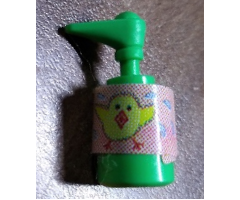 Scala Accessories Bottle Pump with 2 Chickens and Waterdrops Pattern (Sticker) - Set 3112