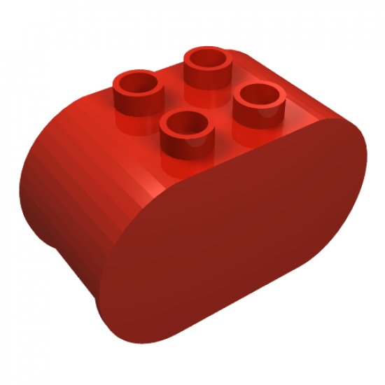 Duplo, Brick 2 x 4 x 2 Rounded Ends