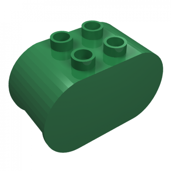 Duplo, Brick 2 x 4 x 2 Rounded Ends