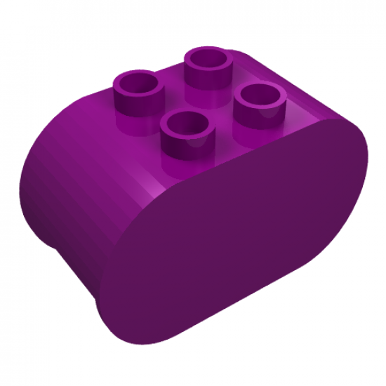 Duplo, Brick 2 x 4 x 2 Rounded Ends