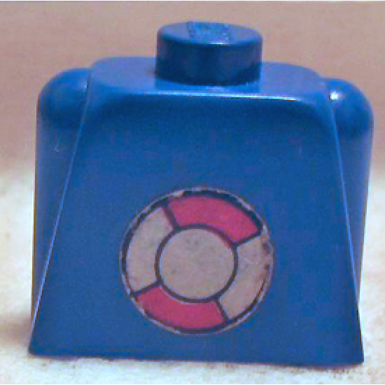 Torso Legoland with Life Preserver Pattern (Sticker) - Set 369