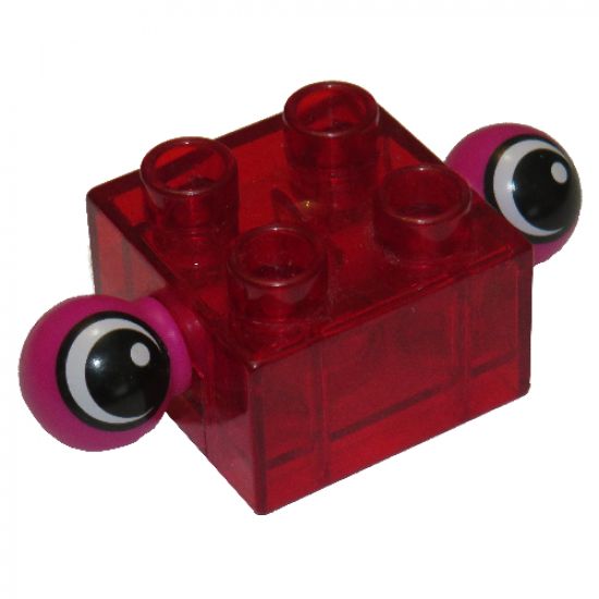 Duplo, Brick 2 x 2 with 2 Protruding Eyes