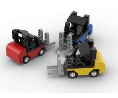 Forklift - minifig scale