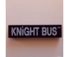 Tile 1 x 4 with 'KNiGHT BUS' Pattern