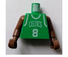Torso NBA Boston Celtics #8 (Green Jersey) Pattern / Brown NBA Arms