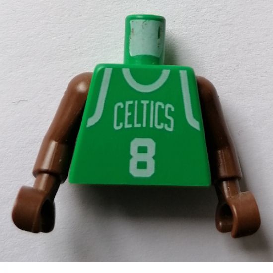 Torso NBA Boston Celtics #8 (Green Jersey) Pattern / Brown NBA Arms