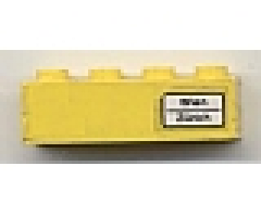 Brick 1 x 4 with 'Wien - Zürich' Pattern (Sticker) - Set 7710/7818