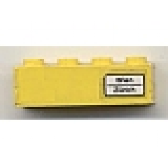 Brick 1 x 4 with 'Wien - Zürich' Pattern (Sticker) - Set 7710/7818