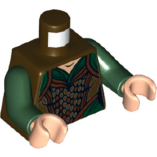 Torso LotR Tank Top over Dark Green Shirt Pattern / Dark Green Arms / Light Nougat Hands