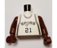 Torso NBA San Antonio Spurs #21 Pattern / Brown NBA Arms