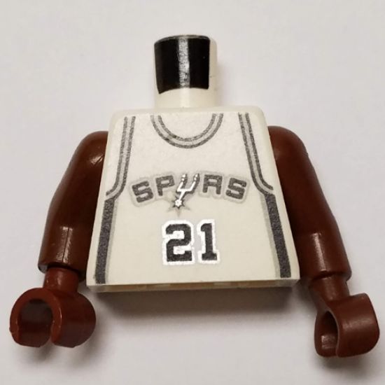 Torso NBA San Antonio Spurs #21 Pattern / Brown NBA Arms