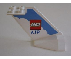 Tail Wedge with LEGO Air Logo Pattern on Both Sides (Stickers) - Set 4032-1