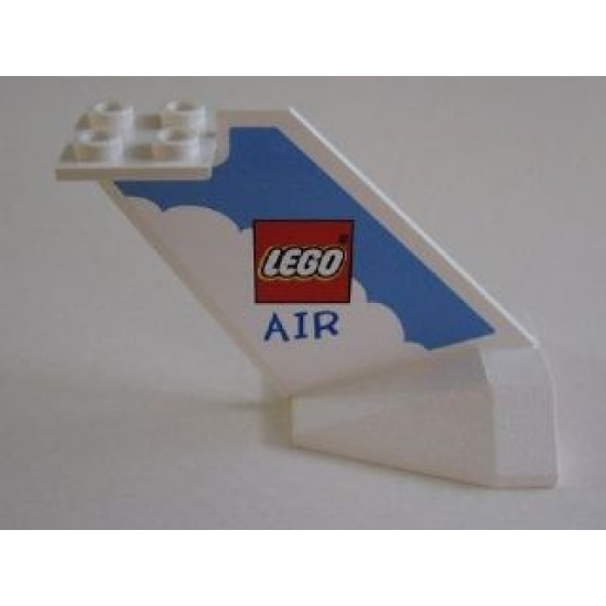 Tail Wedge with LEGO Air Logo Pattern on Both Sides (Stickers) - Set 4032-1