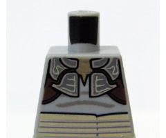 Torso SW Weequay Armor with Silver Lines Pattern