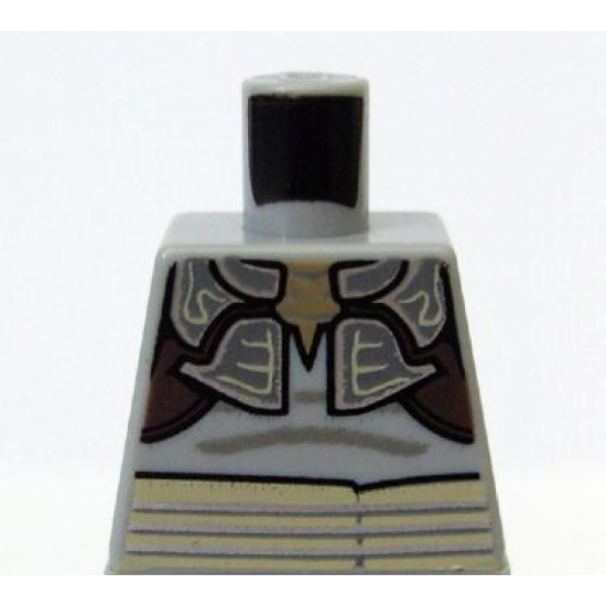 Torso SW Weequay Armor with Silver Lines Pattern
