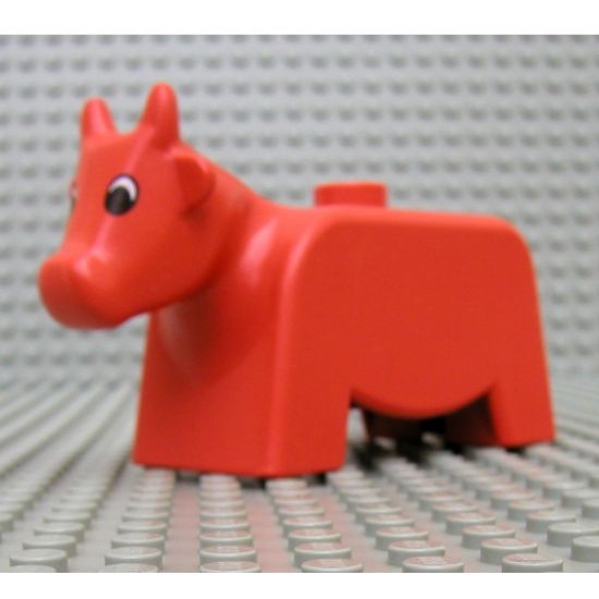 Duplo, Animal Cow Adult, Black and White Eyes