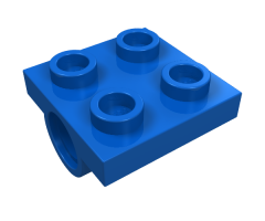 Plate, Modified 2 x 2 with Pin Holes