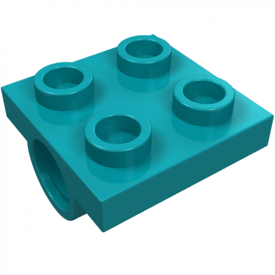 Plate, Modified 2 x 2 with Pin Holes