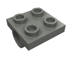 Plate, Modified 2 x 2 with Pin Holes