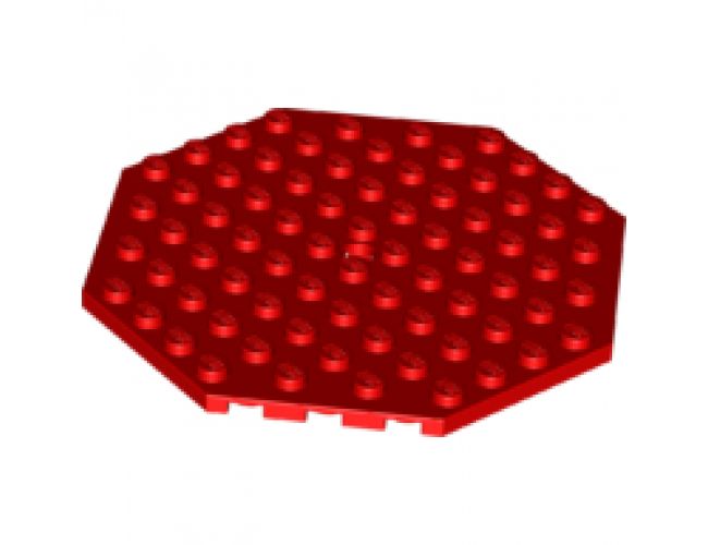 Plate, Modified 10 x 10 Octagonal with Hole