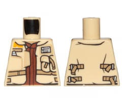 Torso SW Jacket with Dark Tan Belts and Reddish Brown Undershirt Pattern (Rebel Trooper)
