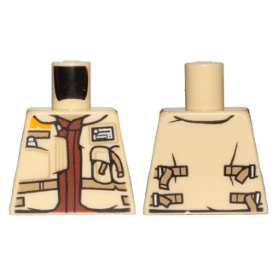 Torso SW Jacket with Dark Tan Belts and Reddish Brown Undershirt Pattern (Rebel Trooper)