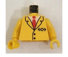 Torso Train Suit and Tie Pattern / Yellow Arms / Yellow Hands