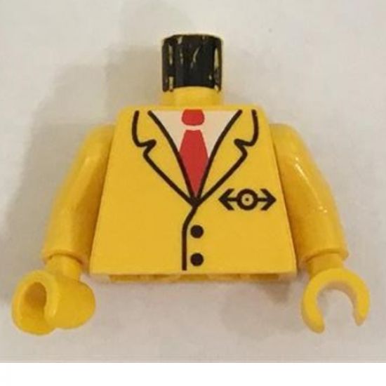Torso Train Suit and Tie Pattern / Yellow Arms / Yellow Hands